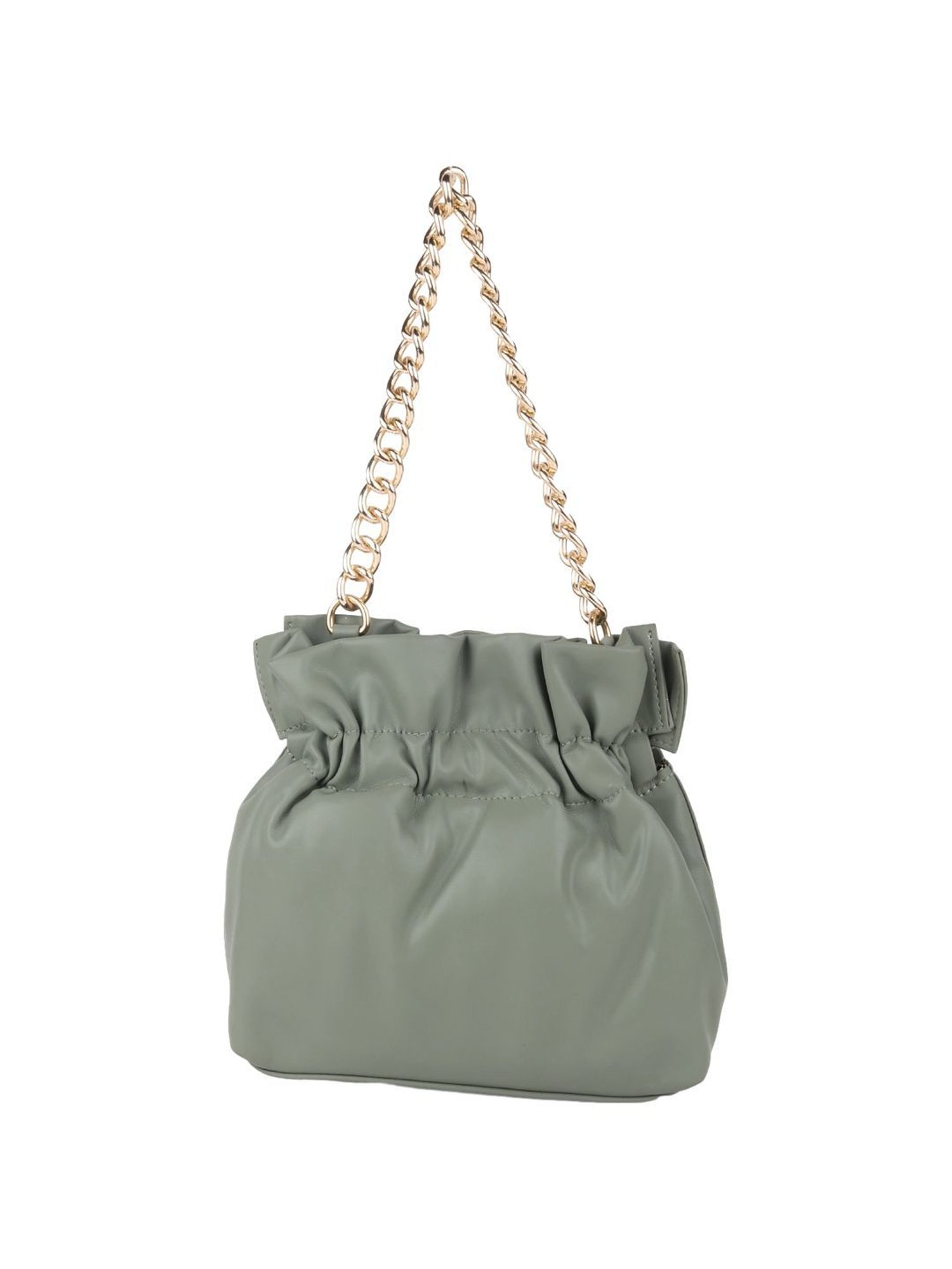 Odette Green Solid Shoulder Handbag