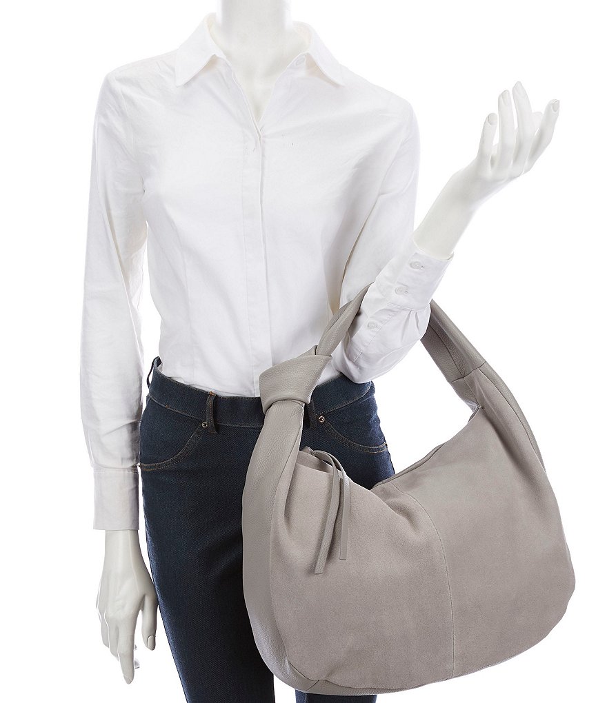 Vince Camuto Shany Brushed Leather Hobo Bag