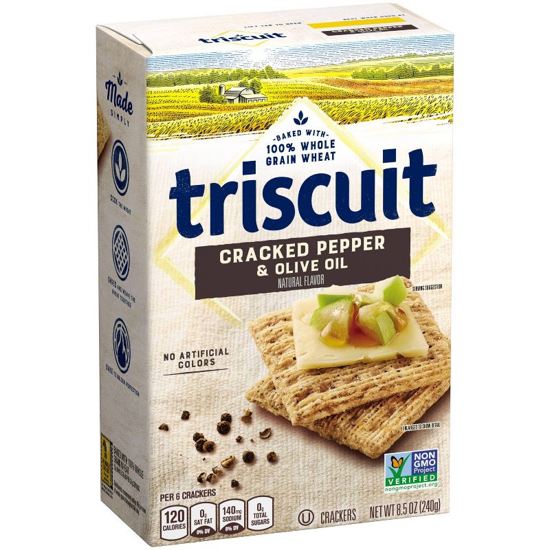 Triscuit Cracked Pepper & Olive Oil Crackers - 8.5oz