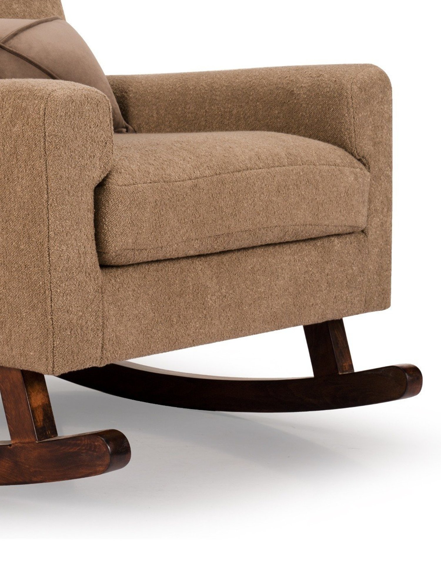 Durian Melania Cigar Brown Fabric Rocker Chairs