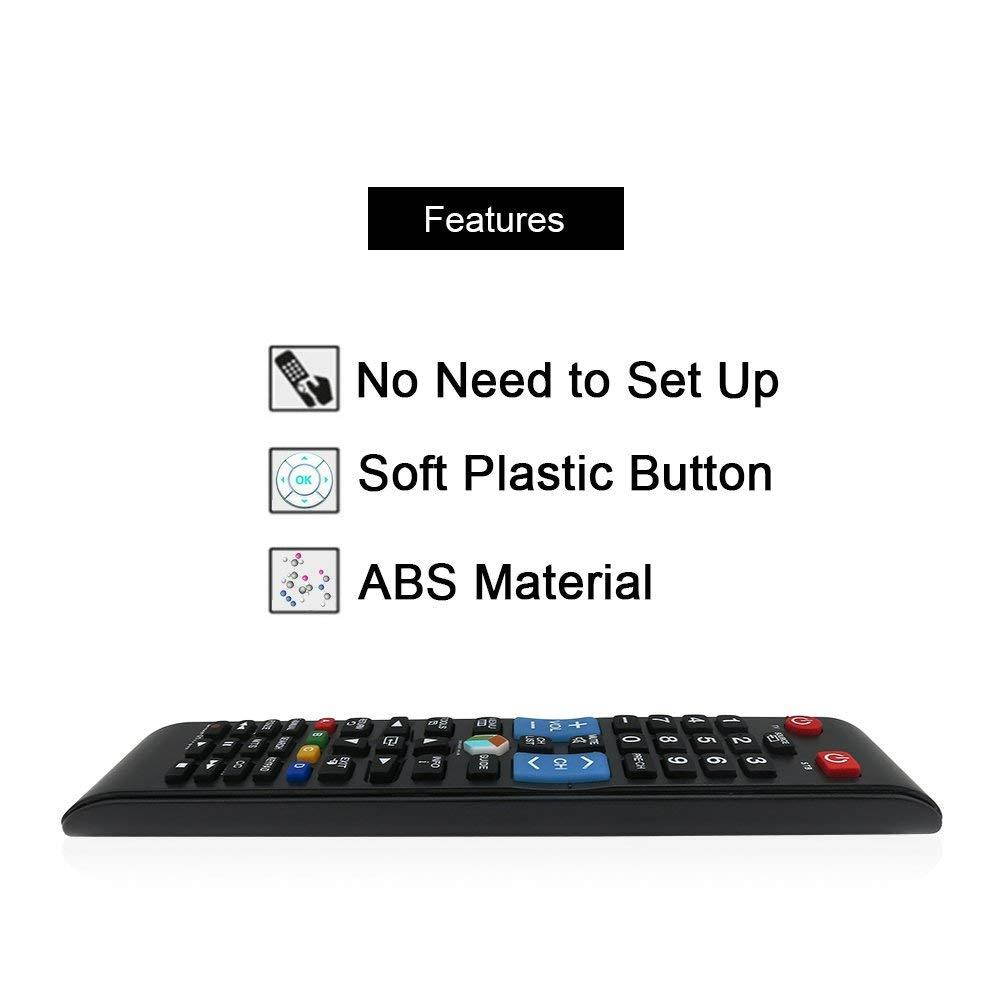 LuckyStar BN5901178W Remote Control Compatible Replacement for Samsung TV UN58H5202AFXZA UN55HU6830FXZA UN50H5203AF UN50H6201AF UN50H5203AFXZA UN50H6201AFXZA UN50H6203AF UN46H6201AFXZA UN46H6203AF