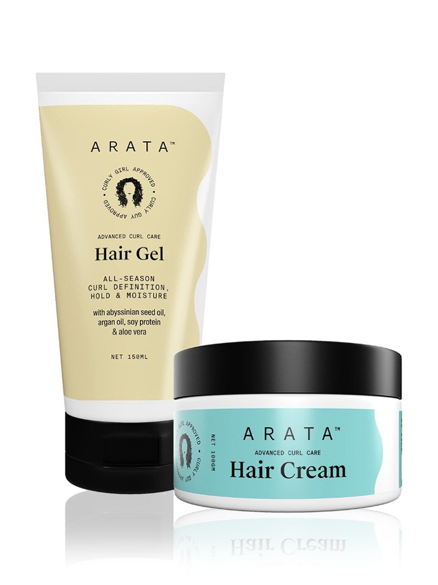 Arata Advanced Curl Care Hair Gel & Hair Cream Combo