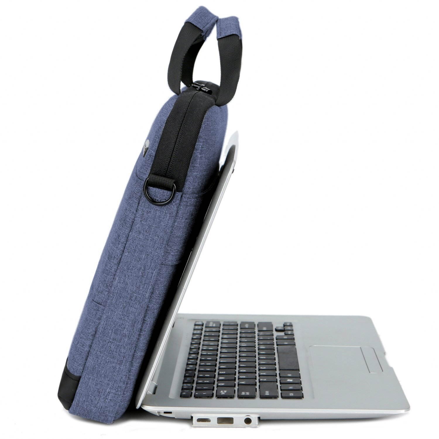 BRINCH 15.6 Inch Laptop Shoulder Bag,Classic Lightweight Slim Portable Laptop Messenger Sleeve Case for Work / Travel,Fits 15 - 15.6 Inches Laptop / Notebook / MacBook / Ultrabook Computer,Black