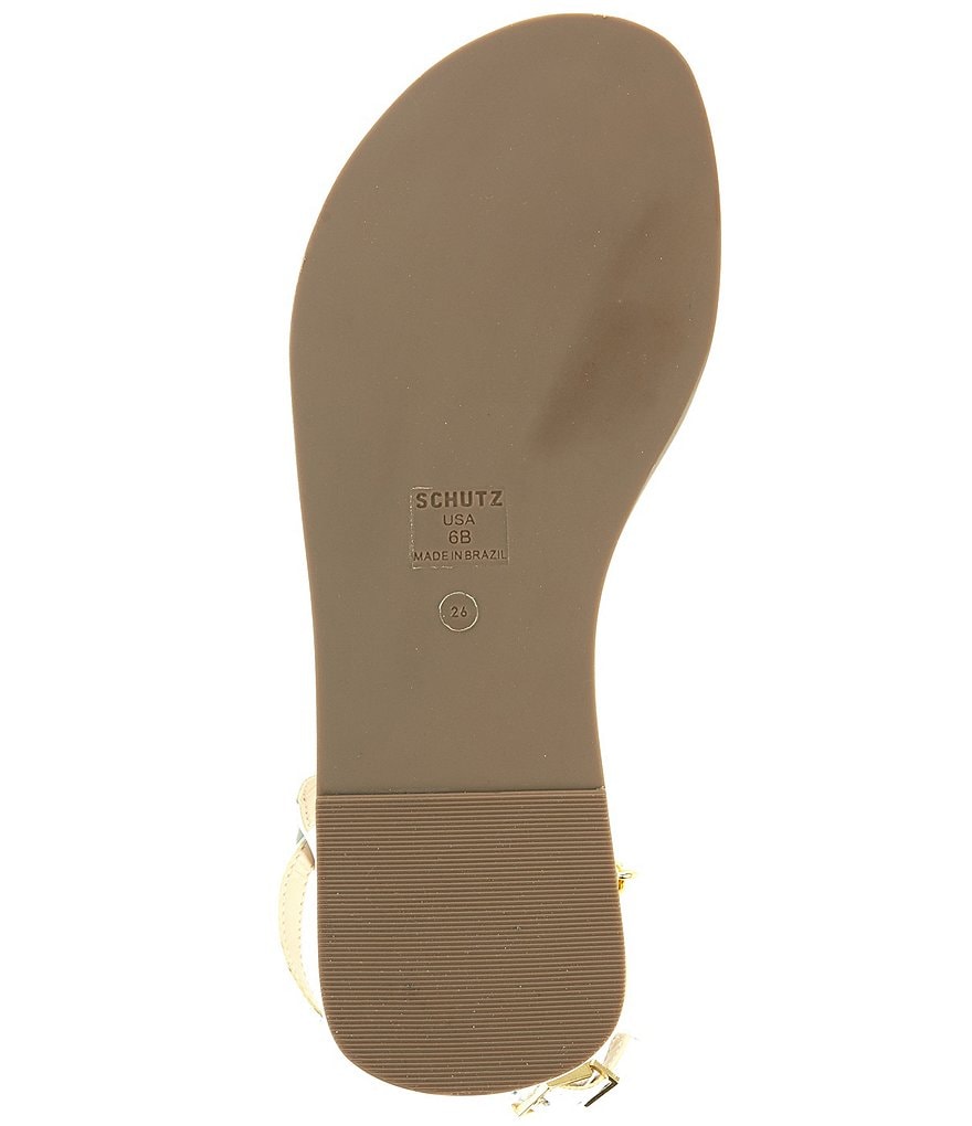 Schutz Celyna Leather Chain Detail Sandals