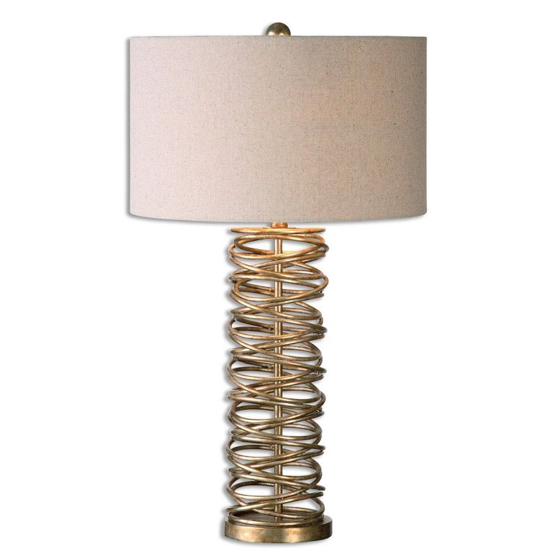 Uttermost Amarey Metal Ring Table Lamp  - Silver