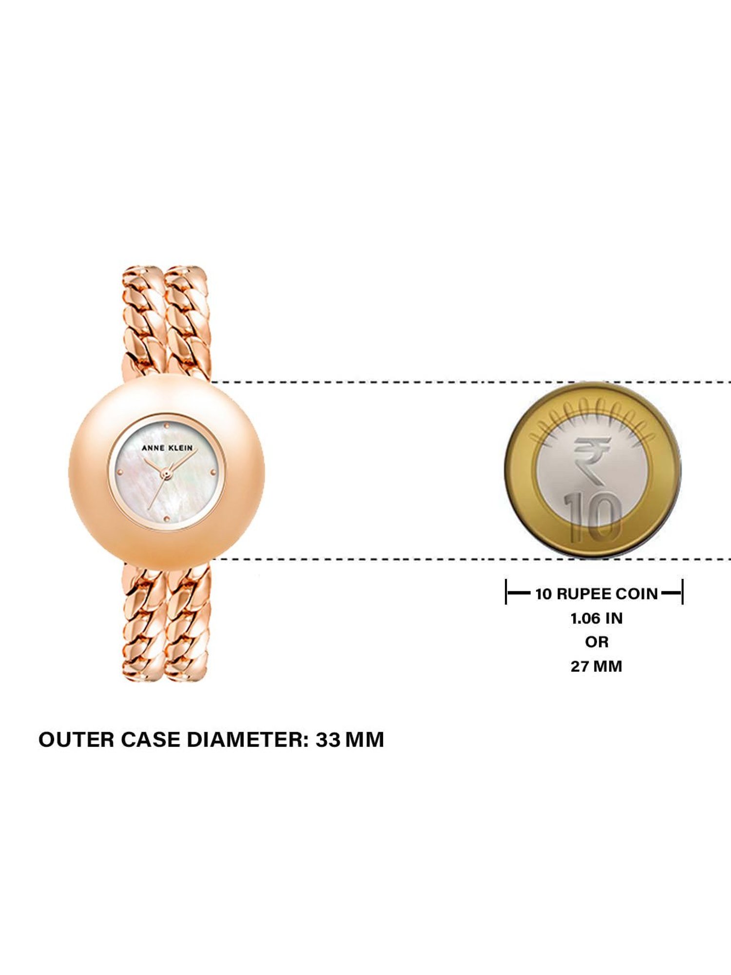 Anne Klein AK4100MPRGW Analog Watch for Women