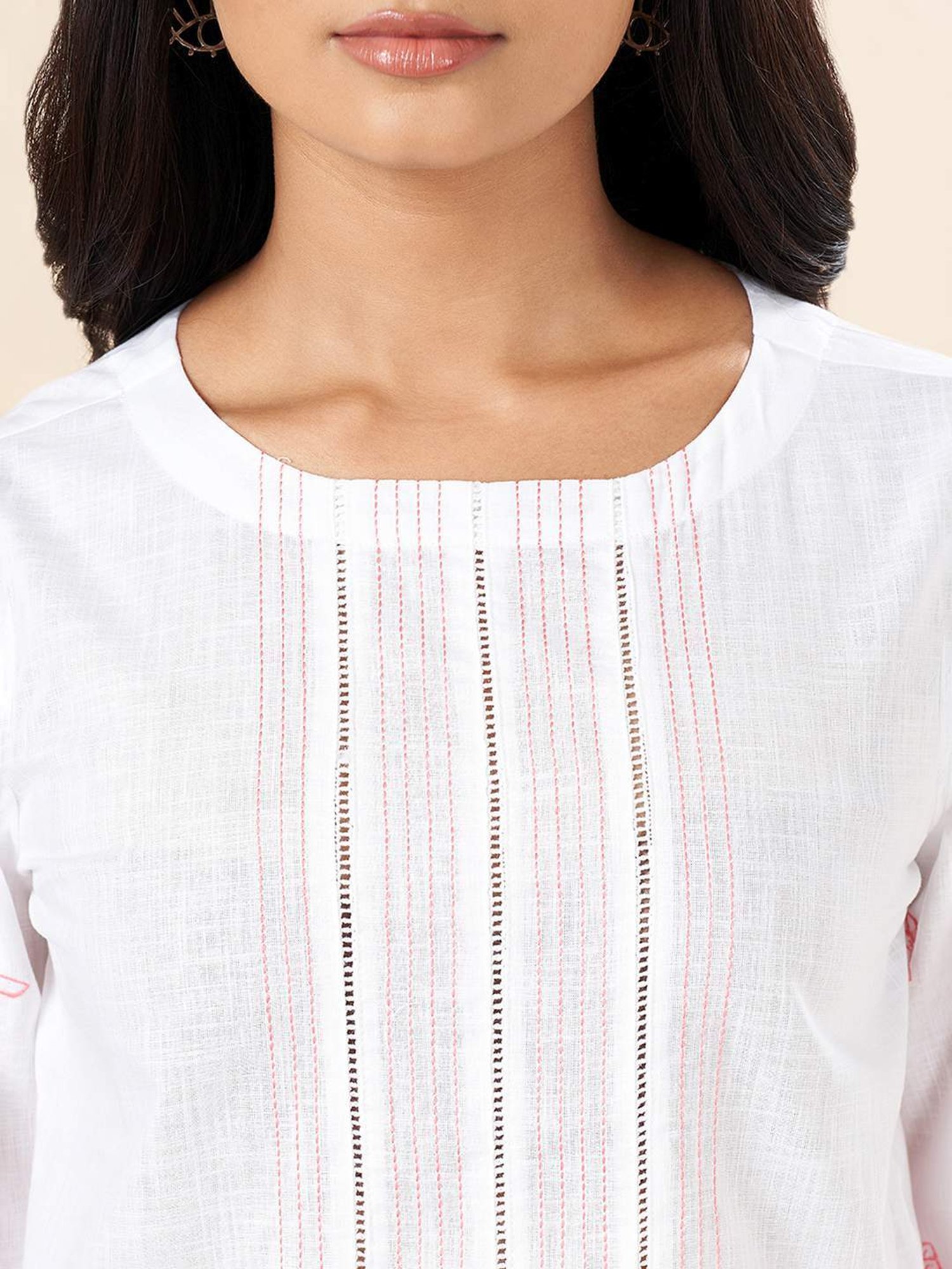 Akkriti by Pantaloons White Embroidered Top