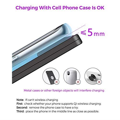 Tesla Model 3 Wireless Phone Charger Pad Horizontally Or Vertically Dual Qi Wireless Smartphone Charging Mat M3 Accessory for Qi Enable Phone Compatible Tesla Model 3 Gen 2 No Software Issue