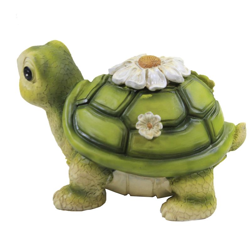 Home & Garden 4.0" Mini Turtle Painted Critter Landscape Accent Roman, Inc  -  Outdoor Sculptures And Statues