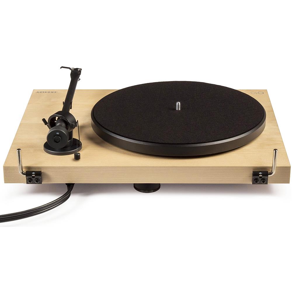 Crosley C10A-NA 2-Speed Pro-Ject Tone Arm Manual Belt Driven Turntable - Natural