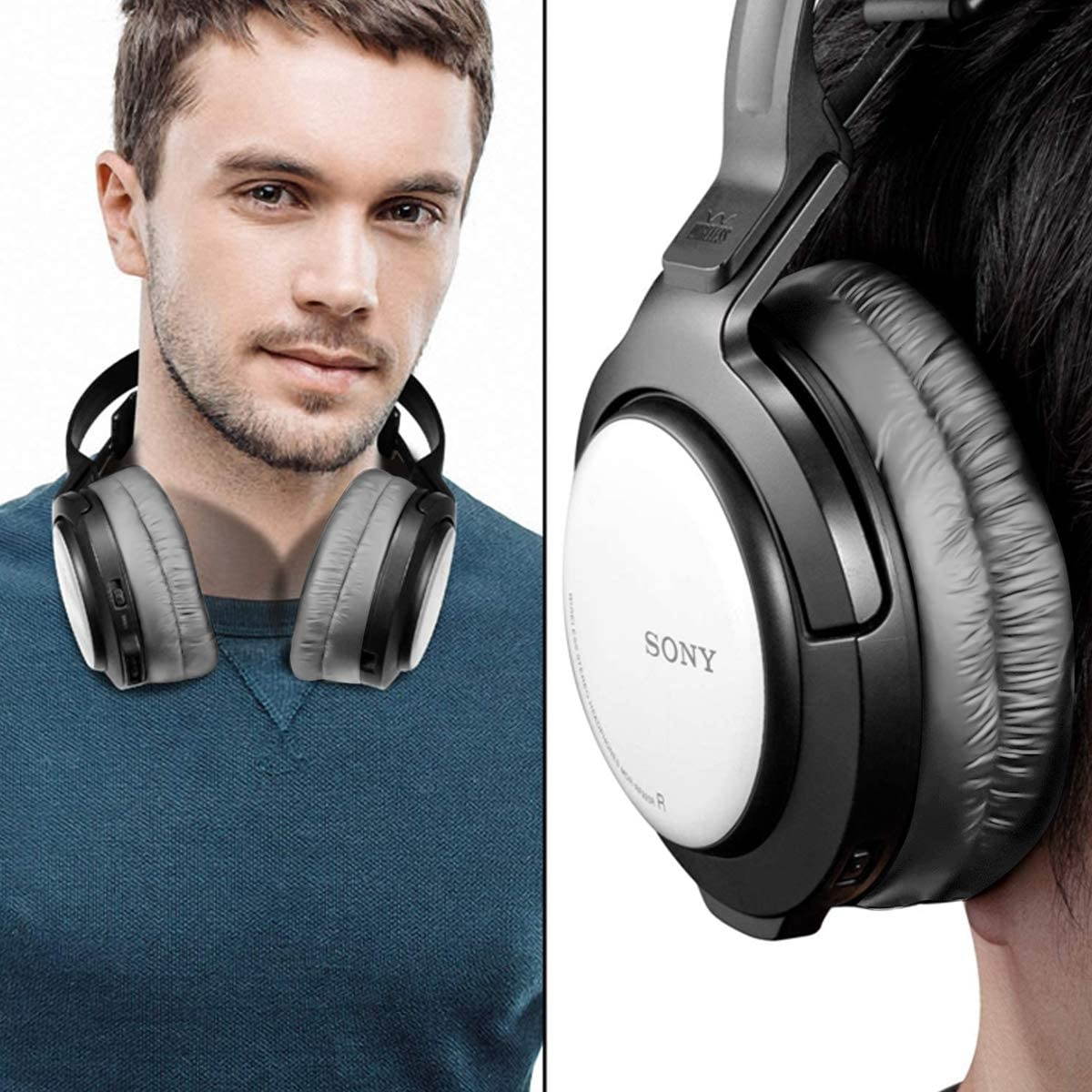 Replacement Earpads for Sony MDR-RF970R 960R RF925R RF860F RF985R Headphones Ear Pads Cushion Headset Ear Cover with Memory Form(Grey)