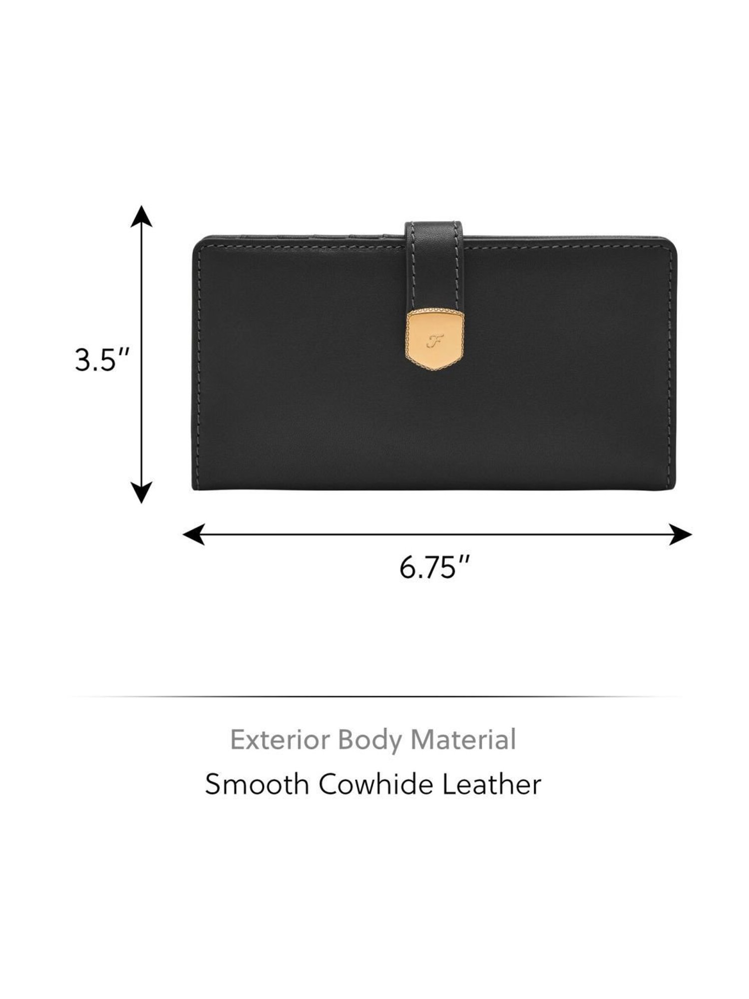 Fossil Black Solid Bi-Fold Wallet