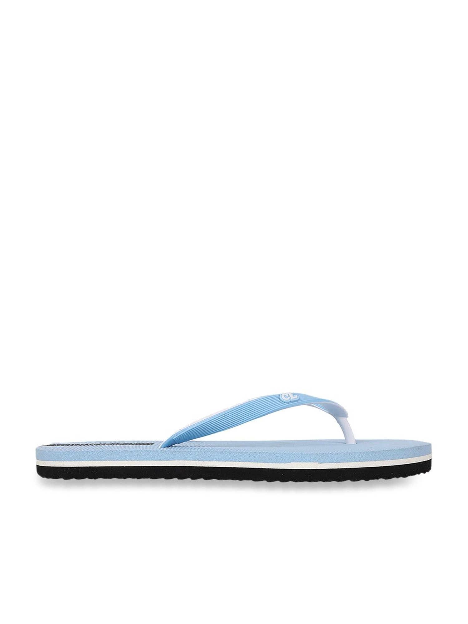 Carlton London Women's Sky Blue Flip Flops