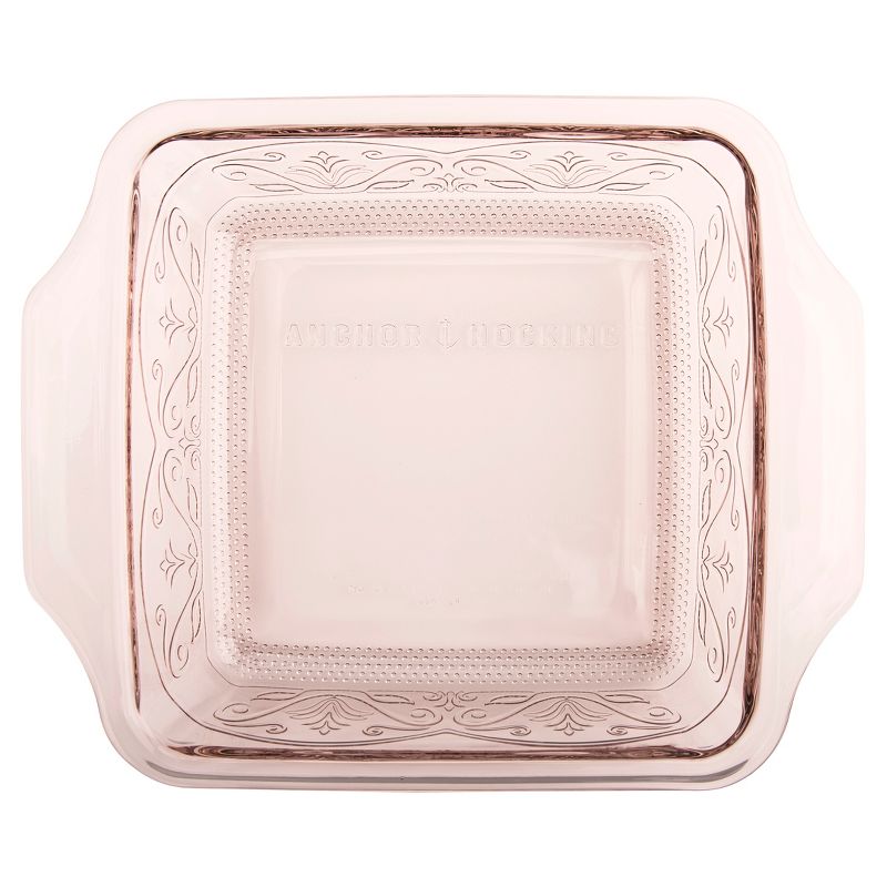 Anchor Hocking Laurel 8" Rosewater Cake Dish