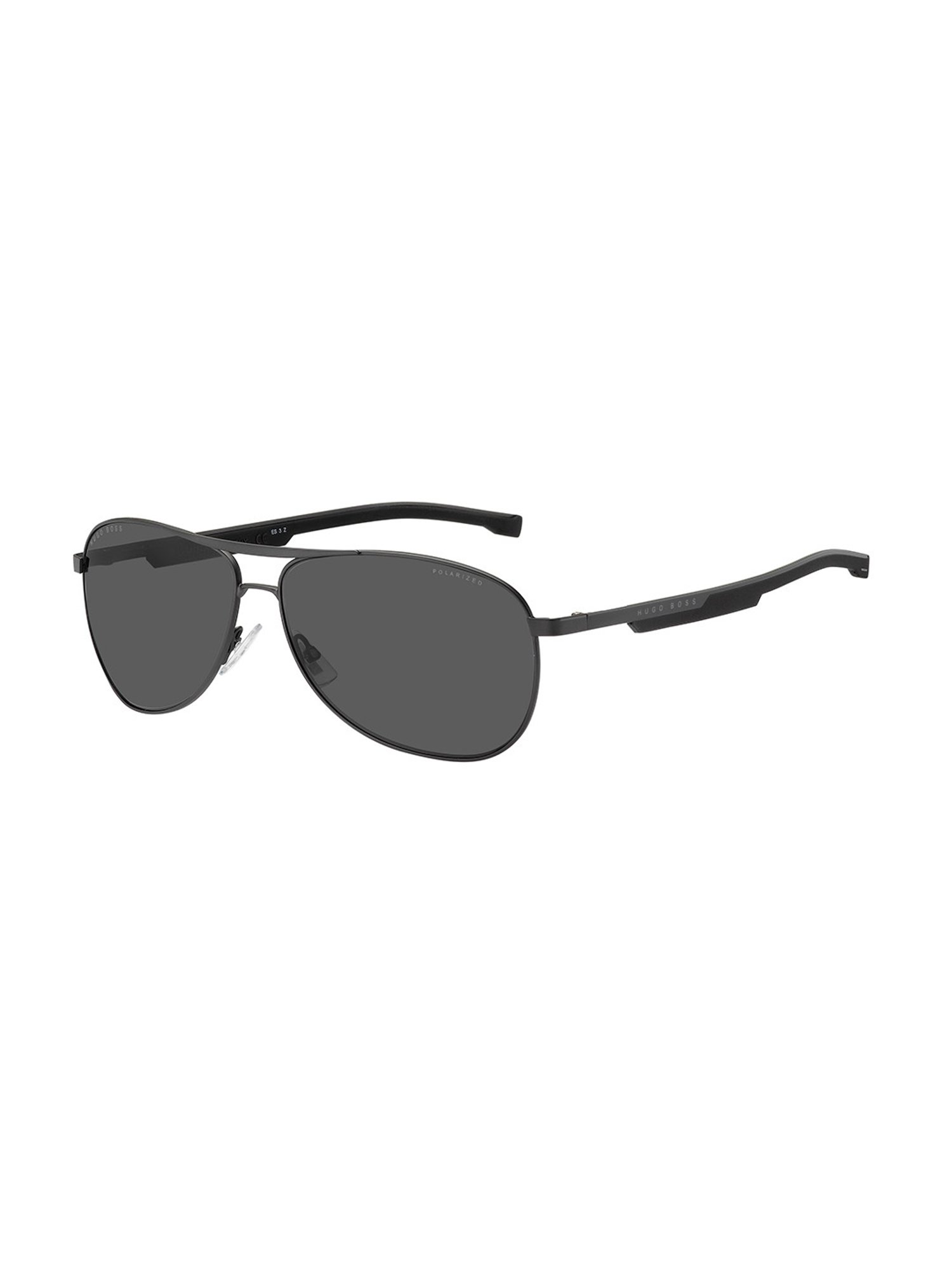 Hugo Boss Grey Pilot Sunglasses for Men