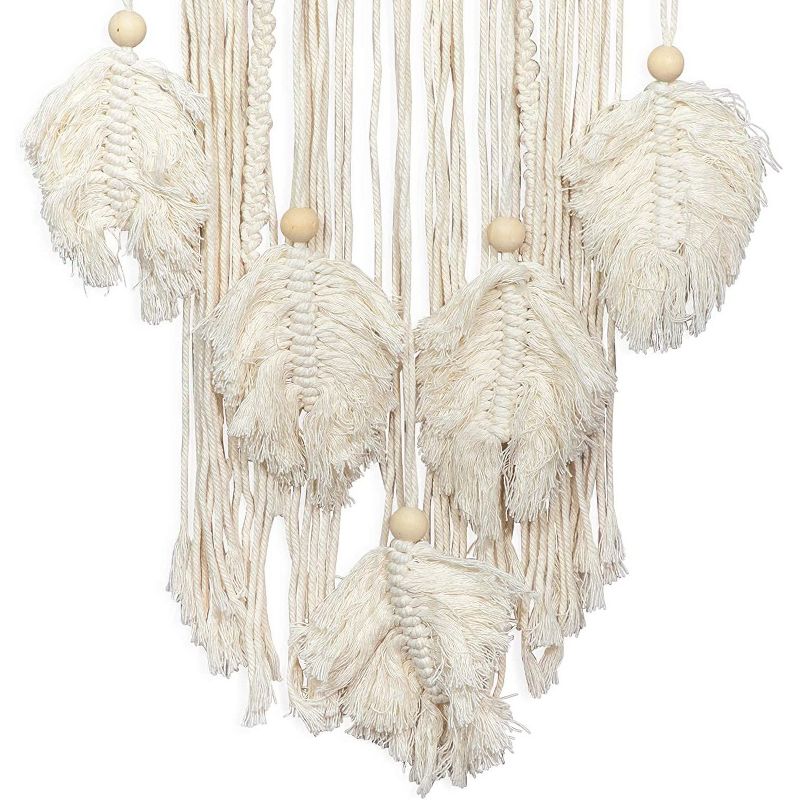 Okuna Outpost Boho Macrame Dream Catcher, Bohehmian Home Wall Decor (46 x 11.8 in)