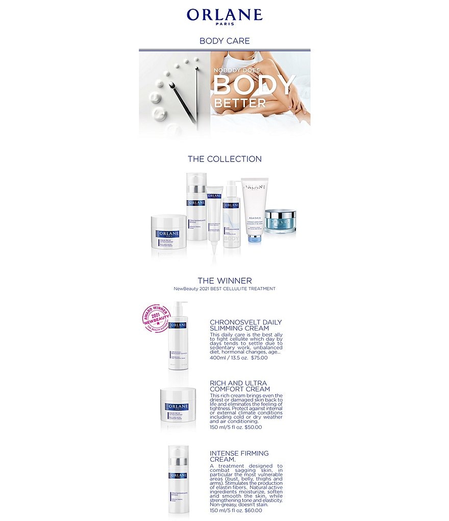 Orlane Tightening Slimming Shower Care - Aqua Svelte