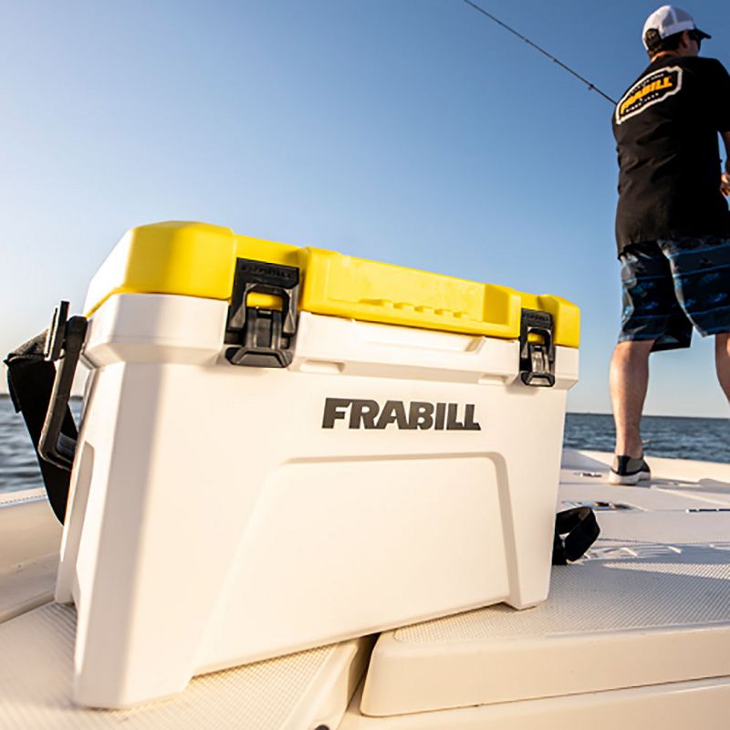 Frabill FRBBA213 Magnum Bait Station 13 Heavy Duty Tackle Box Bait Station Live Bait Cooler, 2 Speed Water Resistant Battery Powered Aerator, 13 Quart