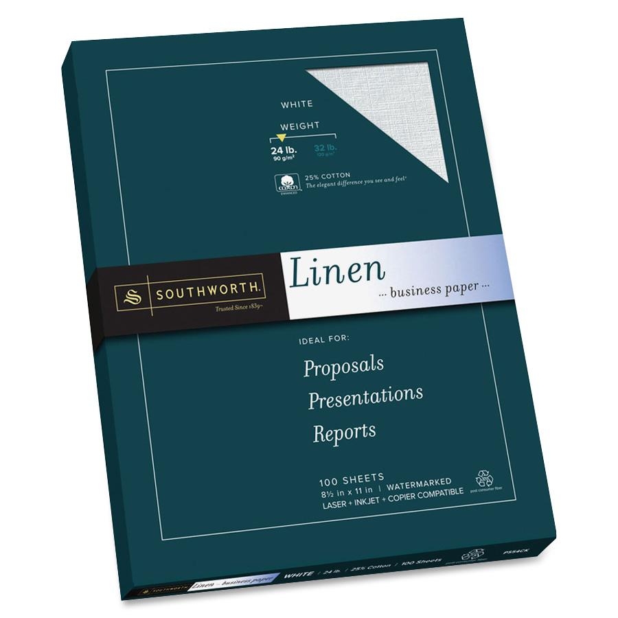 Southworth P554CK 25% Cotton Linen Business Paper