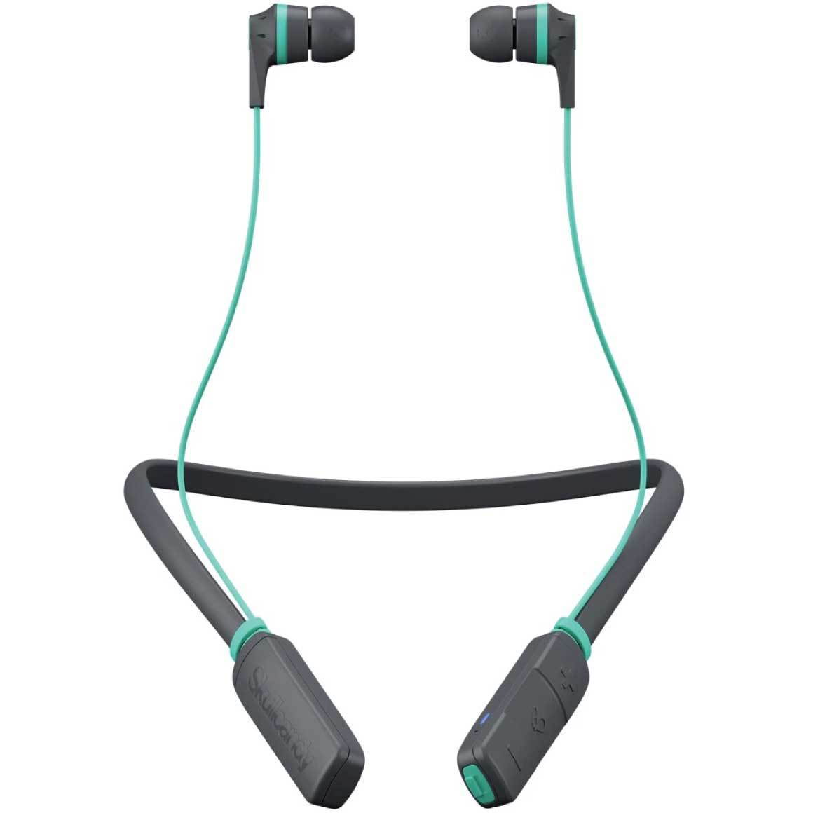 Skullcandy  S2IKW-L682  Ink'd Wireless Bluetooth In-Ear Headphones (Gray/Miami)