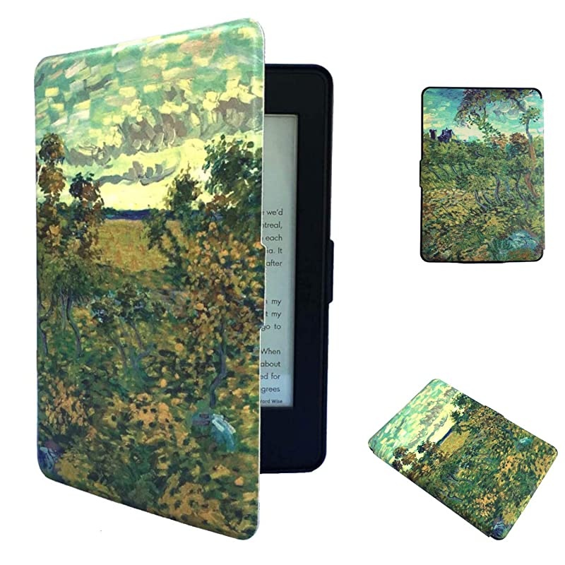 Paperwhite Case - Paperwhite 5th 6th 7th Generation - Auto Wake/Sleep, Shockproof, Lightest Leather (fits Paperwhite 2012, 2013, 2015) (6 inch) (6 inch, Black)