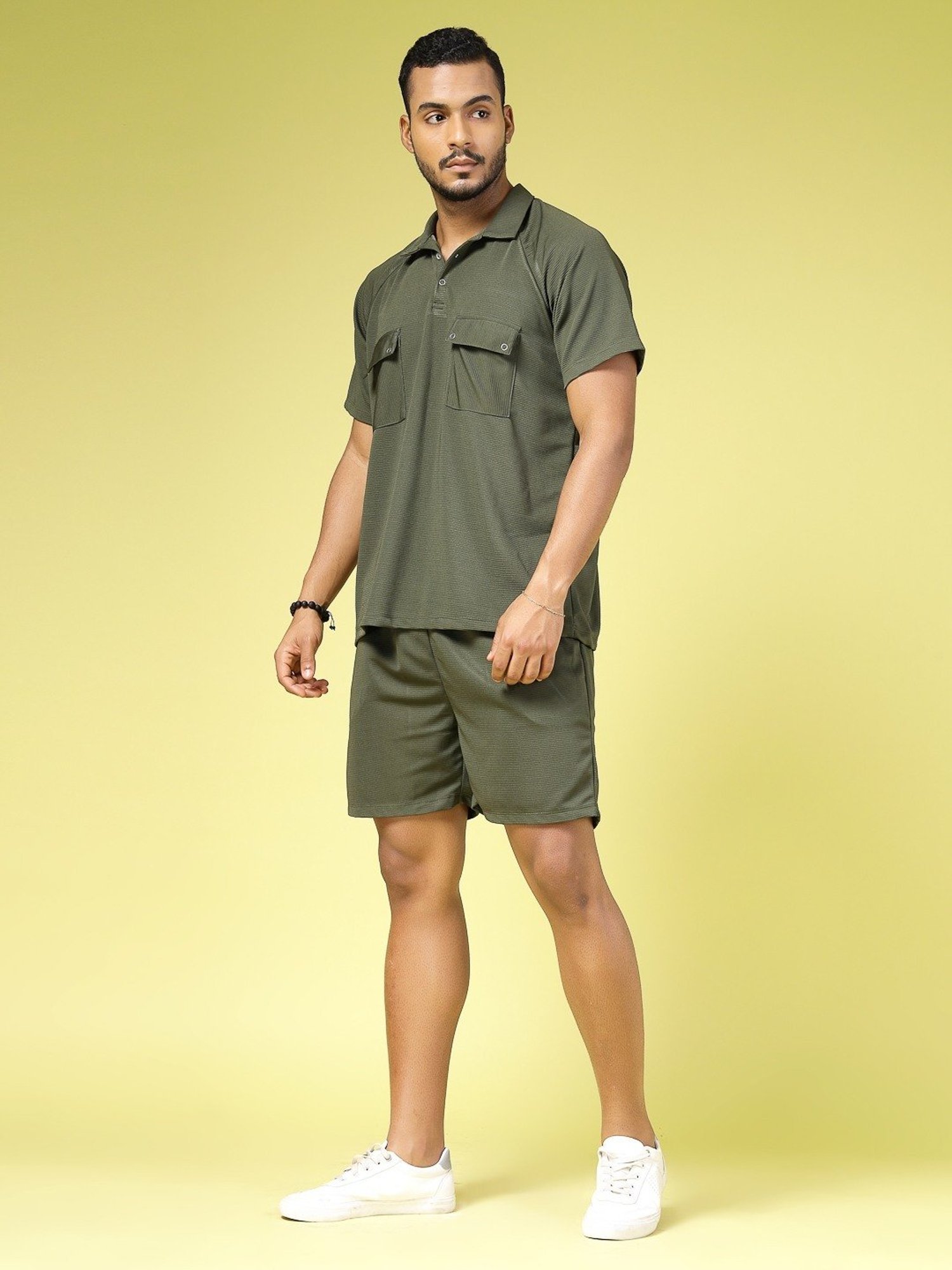 Rigo Army Green Loose Fit Co-Ord Set