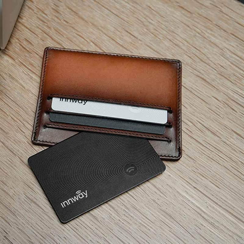Card Ultra Thin Rechargeable Bluetooth Tracker Finder Find Your Wallet Bag Backpack Keys Laptop Tablet Black