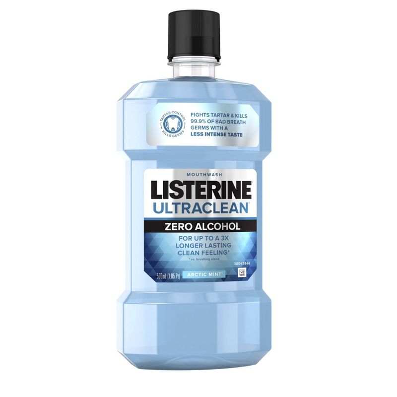 Listerine Ultraclean Zero Arctic Mint Mouthwash - 16.9 fl oz