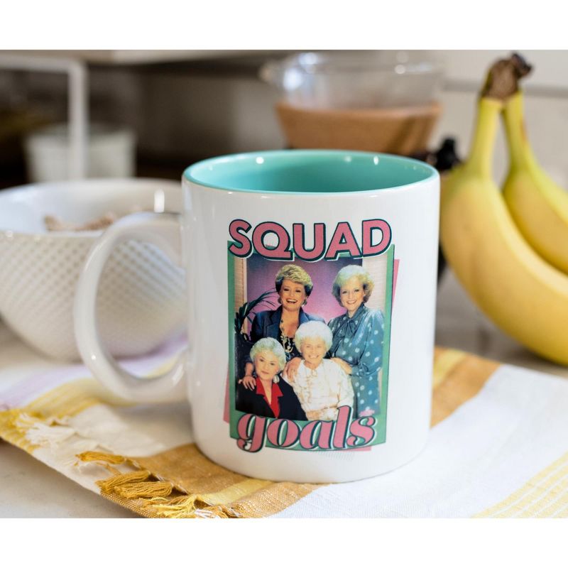 Silver Buffalo The Golden Girls "Squad Goals" Ceramic Mug | Holds 20 Ounces