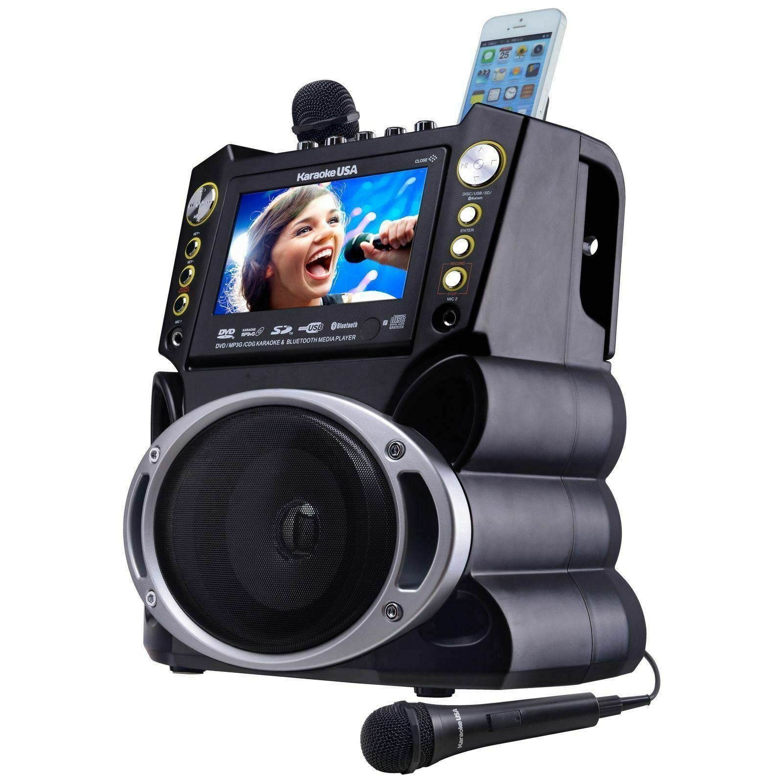 Karaoke USA GF844 DVD/CDG/MP3G Karaoke Machine | MaxStrata