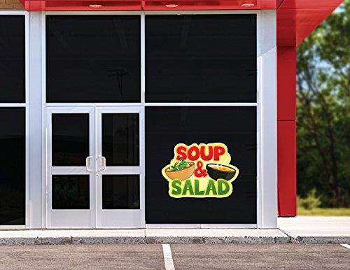 Soup & Salad 36" Concession Decal Sign cart Trailer Stand Sticker Equipment