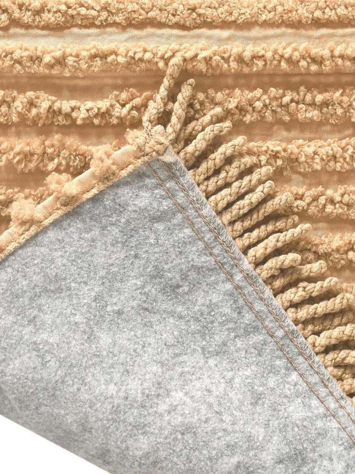 Saral Home Easy Living Beige Microfiber Axis Sofa Cover Set