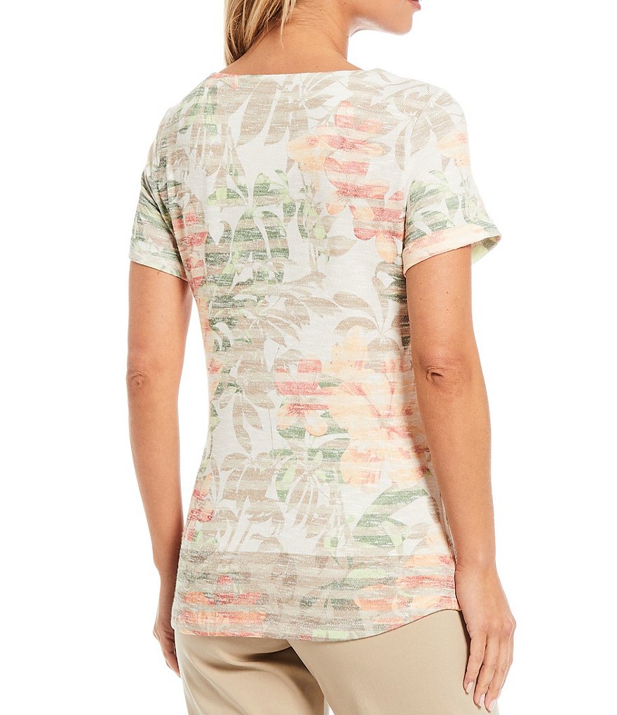 Joules Celina Short Sleeve V-Neck Knit Tee