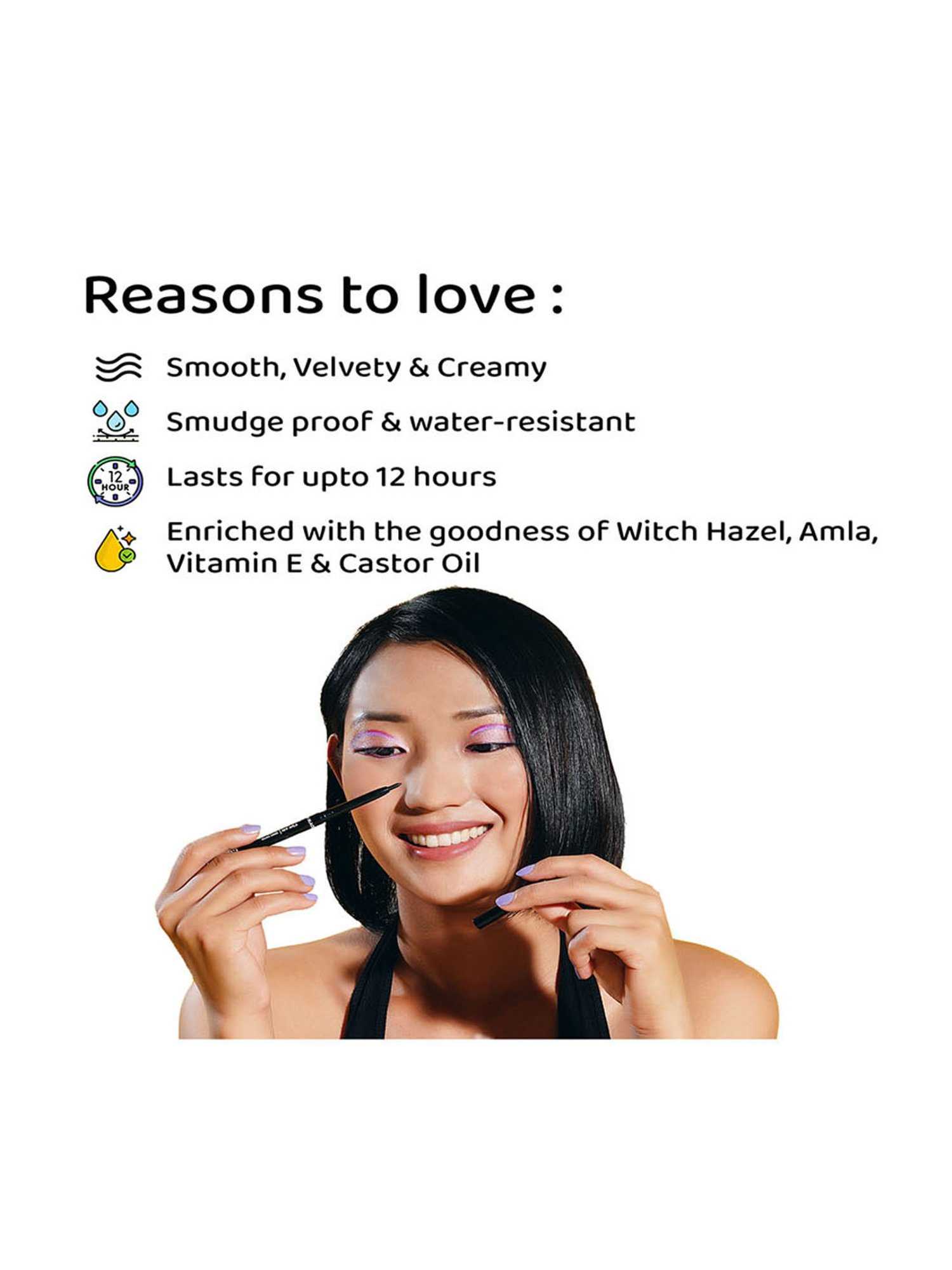 Elitty Black Out Kohl Kajal Intense Black - 0.27 gm