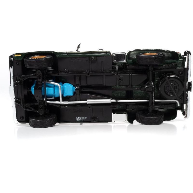 1977 Dodge Warlock 150 Custom Stepside Pickup Truck Medium Green Sunfire Met. w/Gold Graphics 1/18 Diecast Model by Autoworld