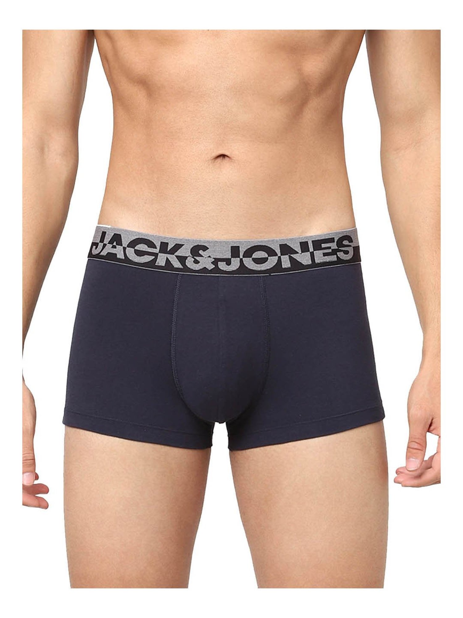 Jack & Jones Multicolor Regular Fit Trunks - Pack Of 3