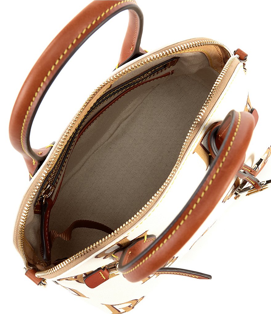 Dooney & Bourke Signature Monogrammed Collection Domed Satchel Bag
