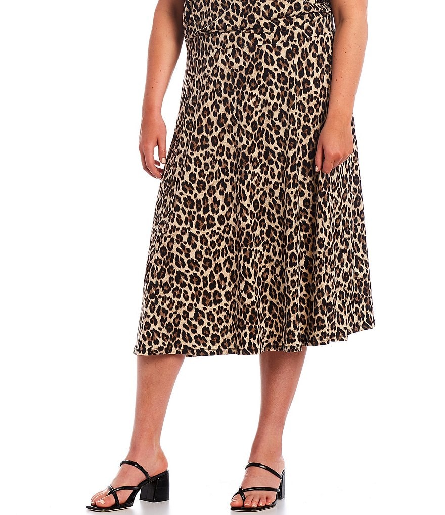 Intro Plus Size Activeease Drawstring Faux Wrap Skort