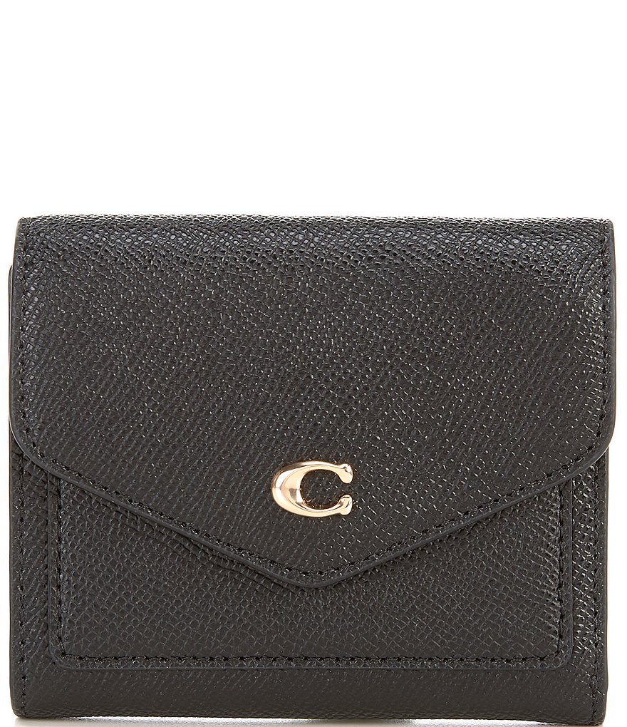 COACH Cross-Grained Leather Wyn Small Wallet