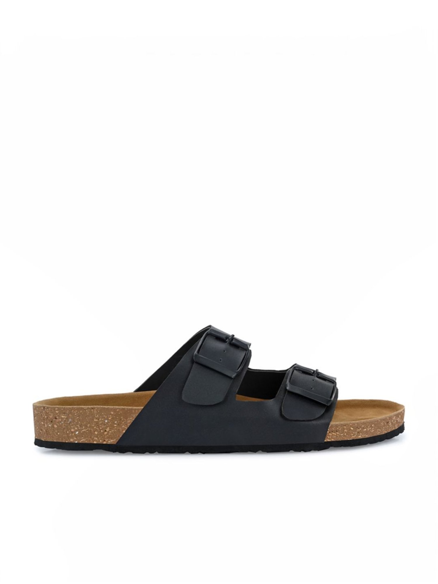 Hoversole Men's Black Cork Casual Sandals