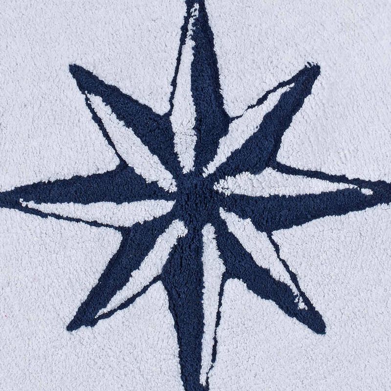 Cape Island Round Rug Navy - City Scene