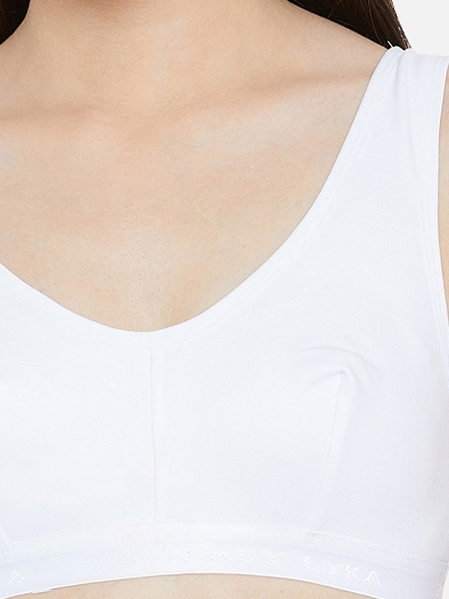 Lady Lyka Multicolor Non Wired Non Padded Sports Bra (Pack Of 2)