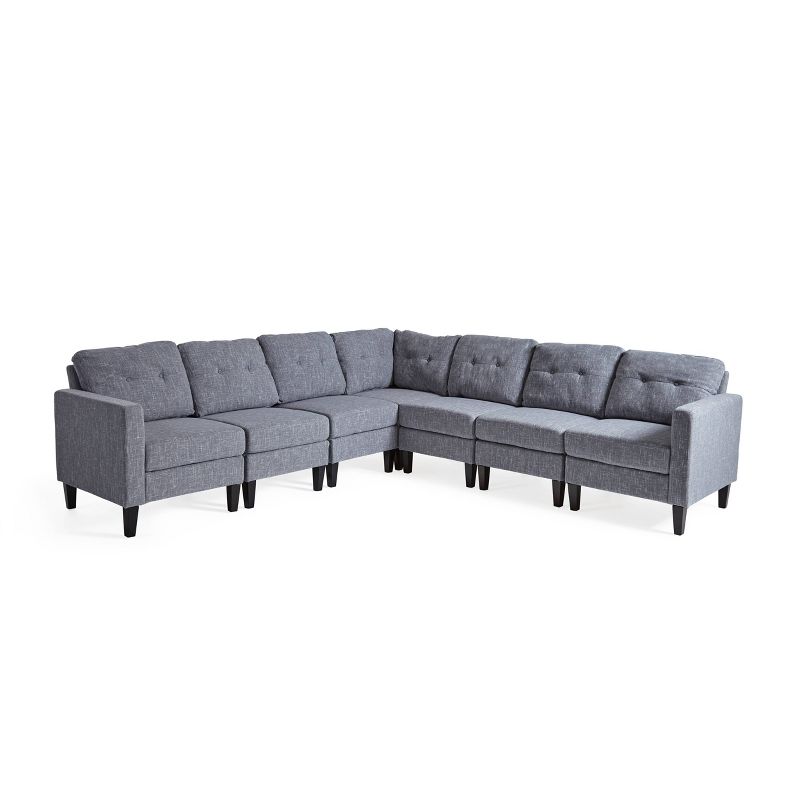 3pc Keswick Sectional Sofa Brown - Abbyson Living