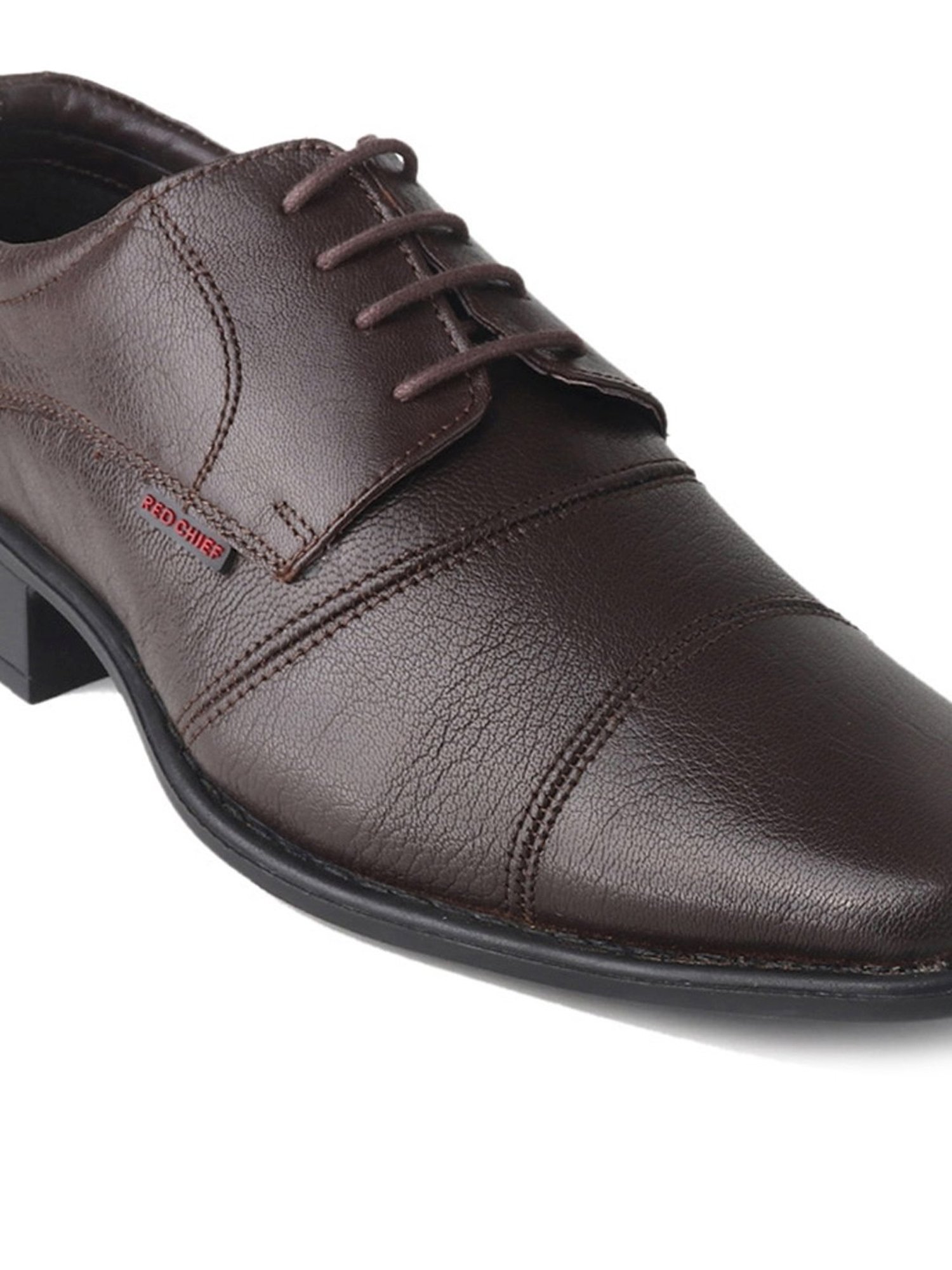 Red Chief Men's Dark Brown Derby Shoes