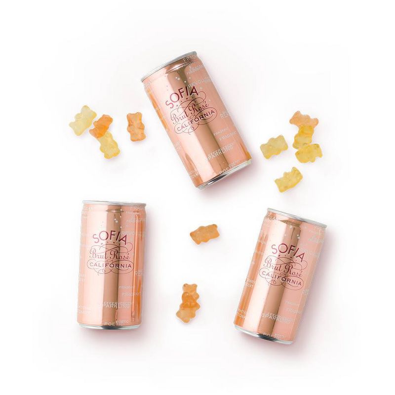 Francis Coppola Sofia Mini Brut Rosé Sparkling Wine - 4pk/187ml Cans