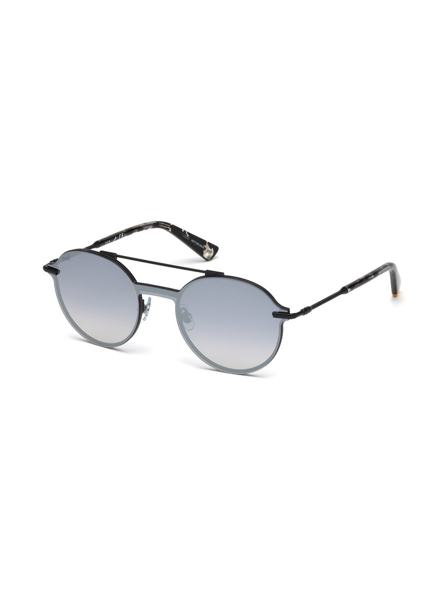 WEB EYEWEAR Grey Round Sunglasses Designed in Italy