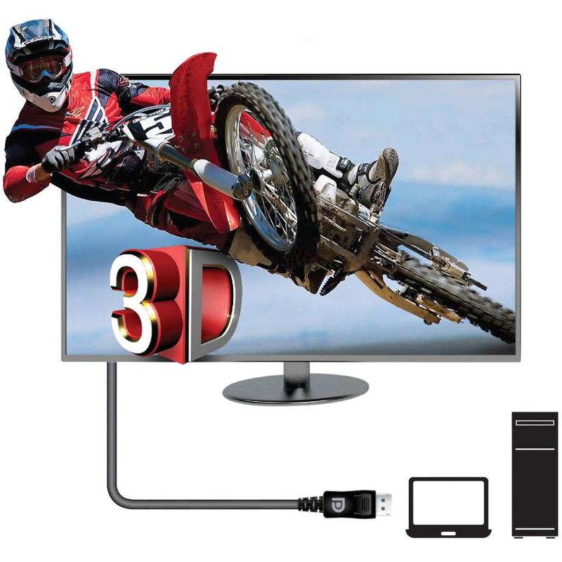 Club 3D DisplayPort 1.4 HBR3 8K 28AWG Cable M/M 3m /9.84ft - 9.84 ft DisplayPort A/V Cable for Audio/Video Device, PC, Notebook