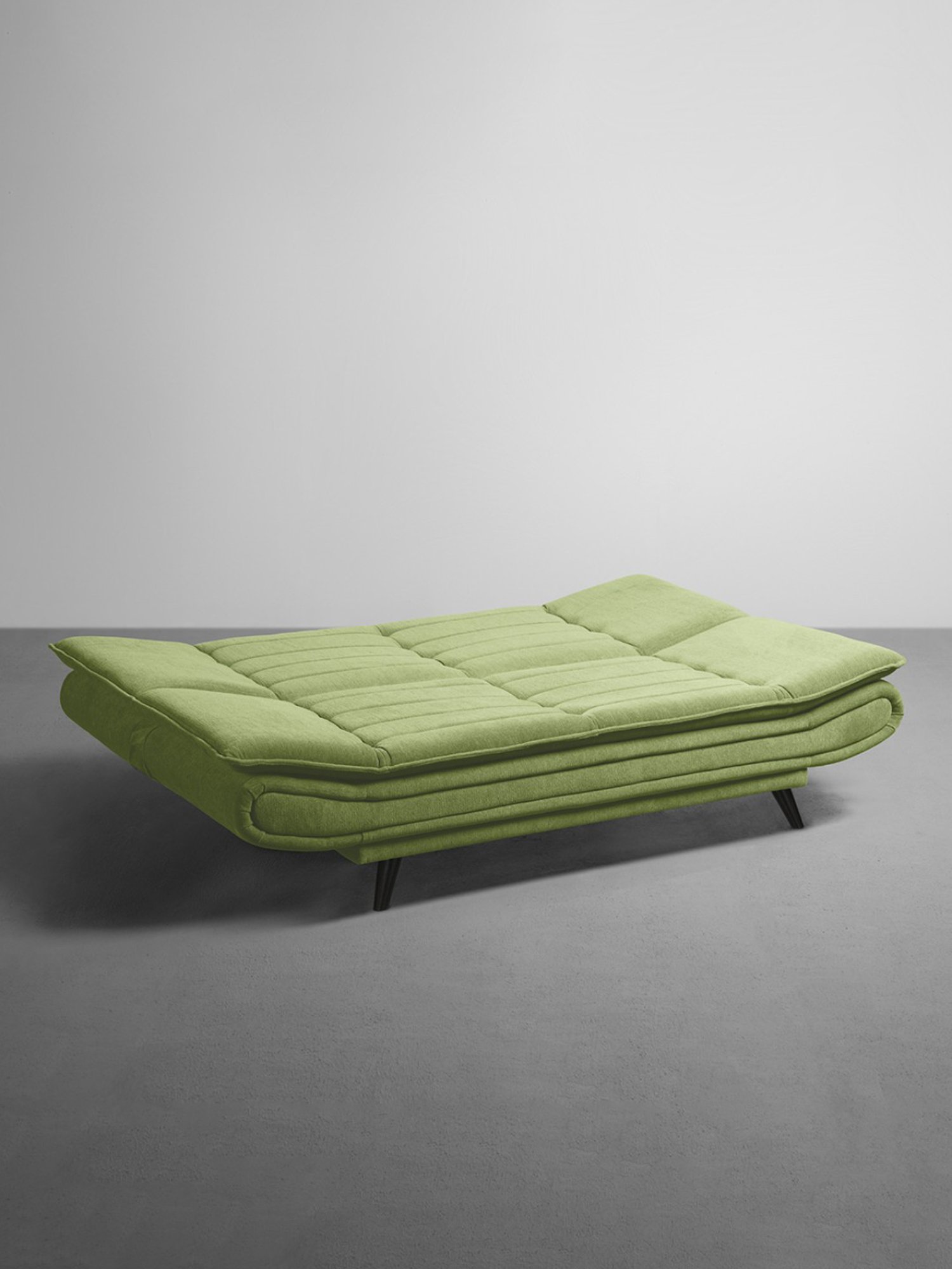 Sleepyhead Matcha Green Fabric Foldable 3 Seater Sofa Cum Bed