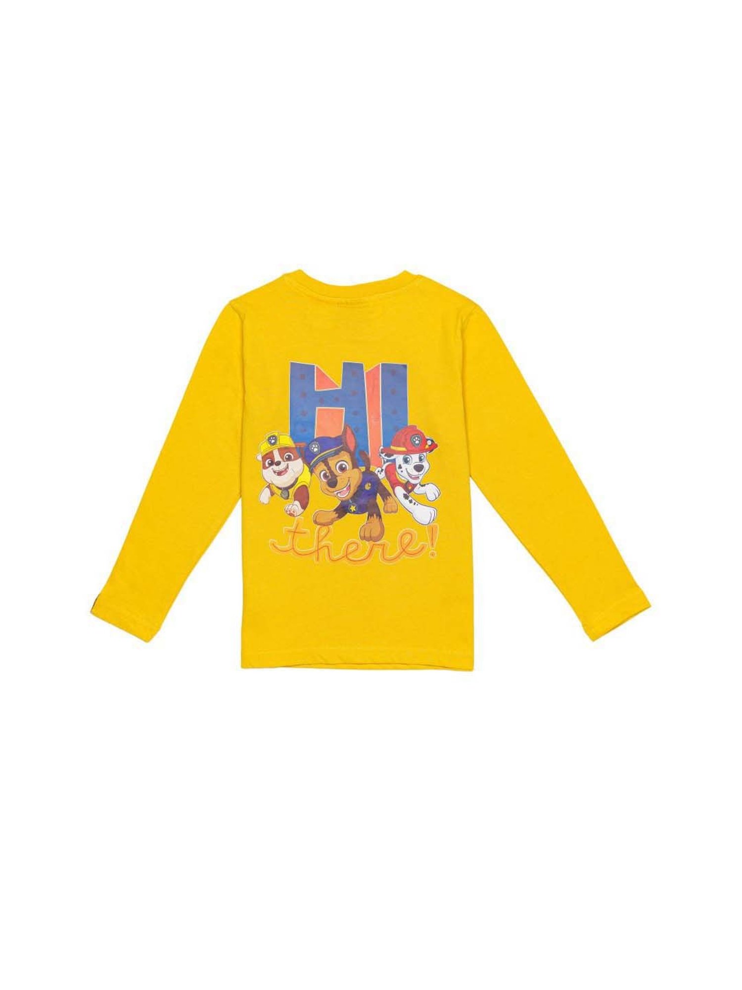 H by Hamleys Kids Yellow Cotton Printed Full Sleeves T-Shirt