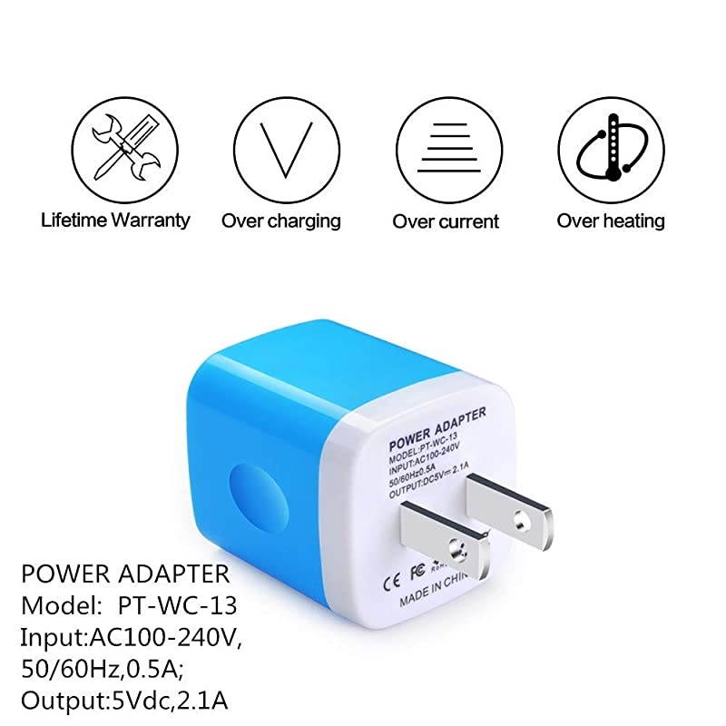 Type C Charger Set Compatible with LG Stylo 5 4 V40 G8 G7,Google Pixel 3a/3a XL,4/3 XL,Samsung Galaxy S21 S20 Note 10/S10e,Moto G7 Plus/G8 Play,Wall Fast Charger Box,Car Adapter,2 Pack 6Ft C Cable